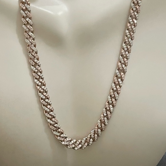 Vvs GRA certified Diamond Cuban necklace, passes diamond testers, Moissanite HOT - Picture 4 of 7